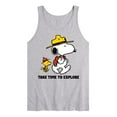 thumbnail image 1 of Peanuts - Take Time To Explore - Men's Jersey Tank Top, 1 of 4