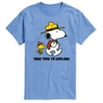 thumbnail image 1 of Peanuts - Take Time To Explore - Men's Short Sleeve Graphic T-Shirt, 1 of 1