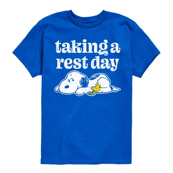 Peanuts - Taking A Rest Day - Toddler And Youth Short Sleeve Tee