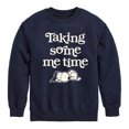 thumbnail image 1 of Peanuts - Taking Some Me Time - Toddler & Youth Crewneck Fleece Sweatshirt, 1 of 6