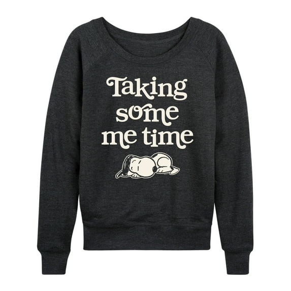 Peanuts - Taking Some Me Time - Women's Lightweight French Terry Long Sleeve Shirt