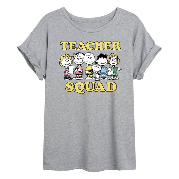 Peanuts - Teacher Squad - Juniors Ideal Flowy Muscle T-Shirt
