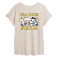 thumbnail image 1 of Peanuts - Teacher Squad - Women's Oversized T-Shirt, 1 of 5