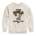 thumbnail image 1 of Peanuts - Team Franklin - Toddler & Youth Crewneck Fleece Sweatshirt, 1 of 6