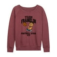 thumbnail image 1 of Peanuts - Team Franklin - Women's Lightweight French Terry Long Sleeve Shirt, 1 of 6