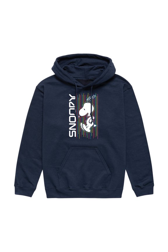 - Tech Color Retro Snoopy - Men's Pullover Hoodie