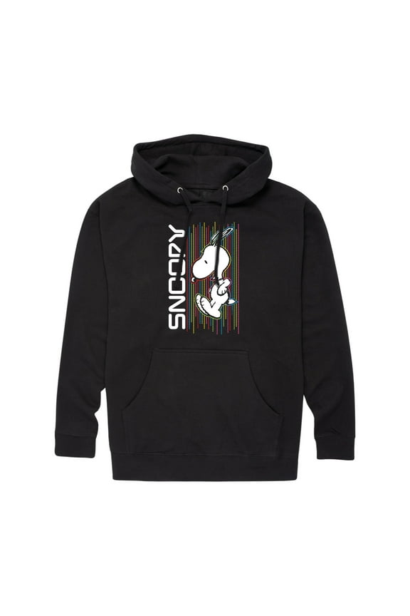 - Tech Color Retro Snoopy - Men's Pullover Hoodie