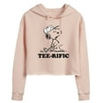 thumbnail image 1 of Peanuts - Teerific Snoopy - Juniors Cropped Pullover Hoodie, 1 of 6