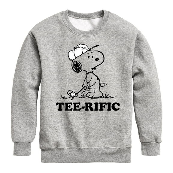 Peanuts - Teerific Snoopy - Toddler & Youth Crewneck Fleece Sweatshirt