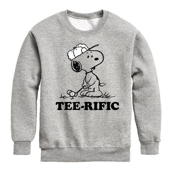 Peanuts - Teerific Snoopy - Toddler & Youth Crewneck Fleece Sweatshirt