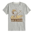 thumbnail image 1 of Peanuts - Tennessee Fishing Snoopy -Toddler And Youth Short Sleeve Graphic T-Shirt, 1 of 6