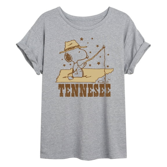 Peanuts - Tennessee Snoopy - Women's Oversized Graphic T-Shirt