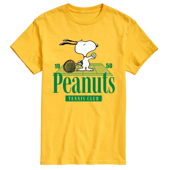 Peanuts - Tennis Club - Men's Short Sleeve Graphic T-Shirt
