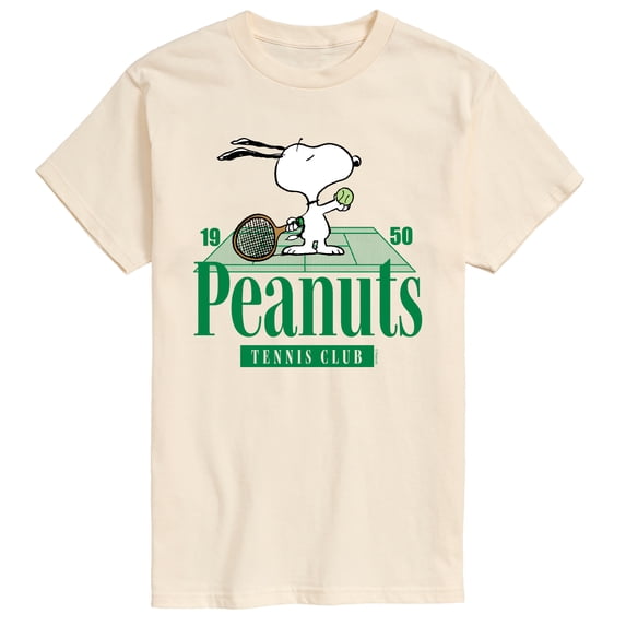 Peanuts - Tennis Club - Men's Short Sleeve Graphic T-Shirt