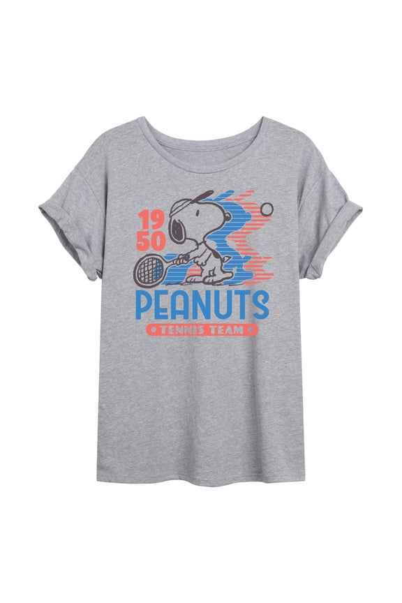 - Tennis Team - Juniors Oversized Graphic T-Shirt