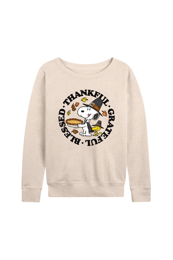 - Thankful Grateful Blessed - Women's Lightweight French Terry Long Sleeve Shirt