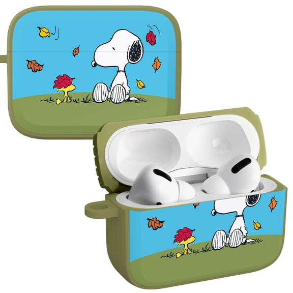 Peanuts Thanksgiving HD Case Cover Compatible with Apple AirPods Pro 1 & 2 (Fallin Leaves) by Affinity Bands