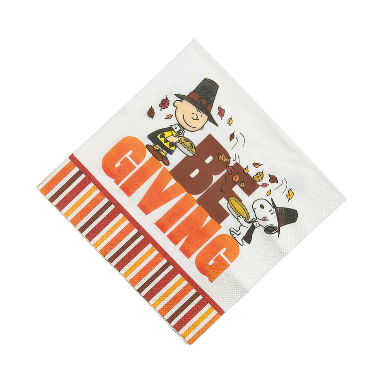 Peanuts Thanksgiving Lunch Napkins (16Pc - Party Supplies - 16