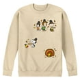 thumbnail image 1 of Peanuts - Thanksgiving - Men's Long Sleeve Crew Fleece Sweatshirt, 1 of 4