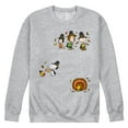 thumbnail image 1 of Peanuts - Thanksgiving - Men's Long Sleeve Crew Fleece Sweatshirt, 1 of 5