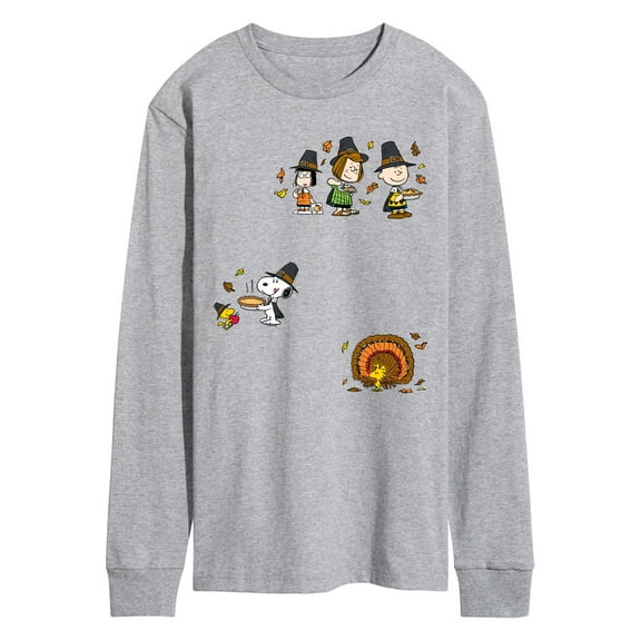 Peanuts - Thanksgiving - Men's Long Sleeve Graphic T-Shirt