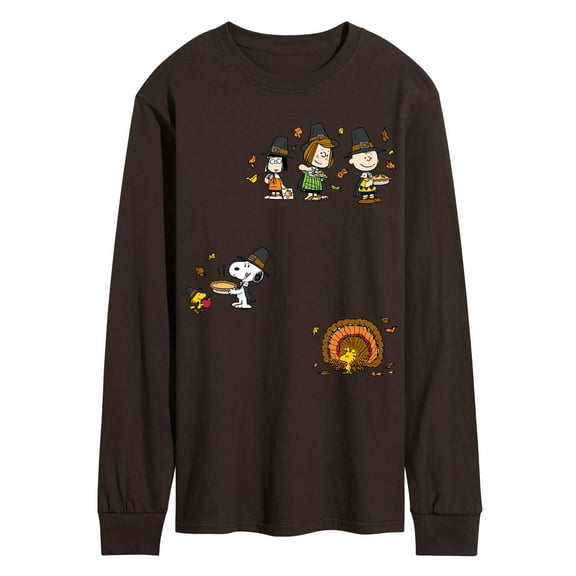 Peanuts - Thanksgiving - Men's Long Sleeve Graphic T-Shirt