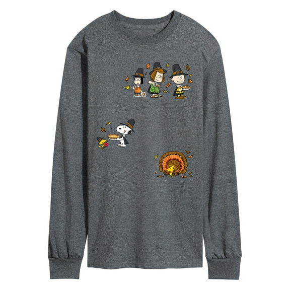 Peanuts - Thanksgiving - Men's Long Sleeve Graphic T-Shirt