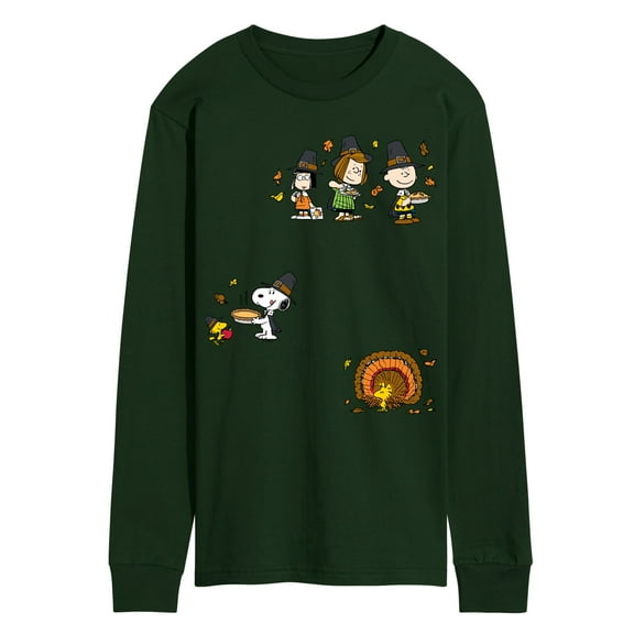 Peanuts - Thanksgiving - Men's Long Sleeve Graphic T-Shirt