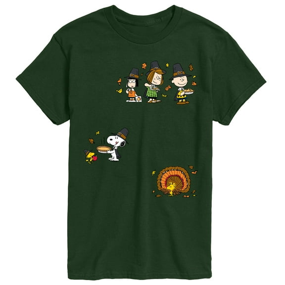 Peanuts - Thanksgiving - Men's Short Sleeve Graphic T-Shirt
