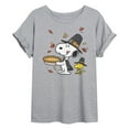 thumbnail image 1 of Peanuts - Thanksgiving Scene - Juniors Ideal Flowy Muscle T-Shirt, 1 of 6