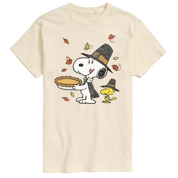 Peanuts - Thanksgiving Scene - Men's Short Sleeve Graphic T-Shirt