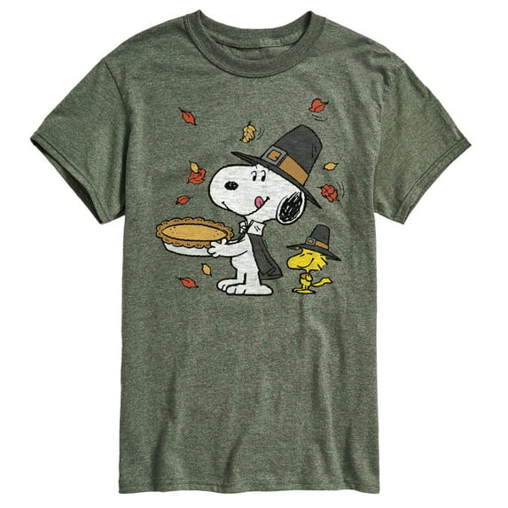 Peanuts - Thanksgiving Scene - Men's Short Sleeve Graphic T-Shirt