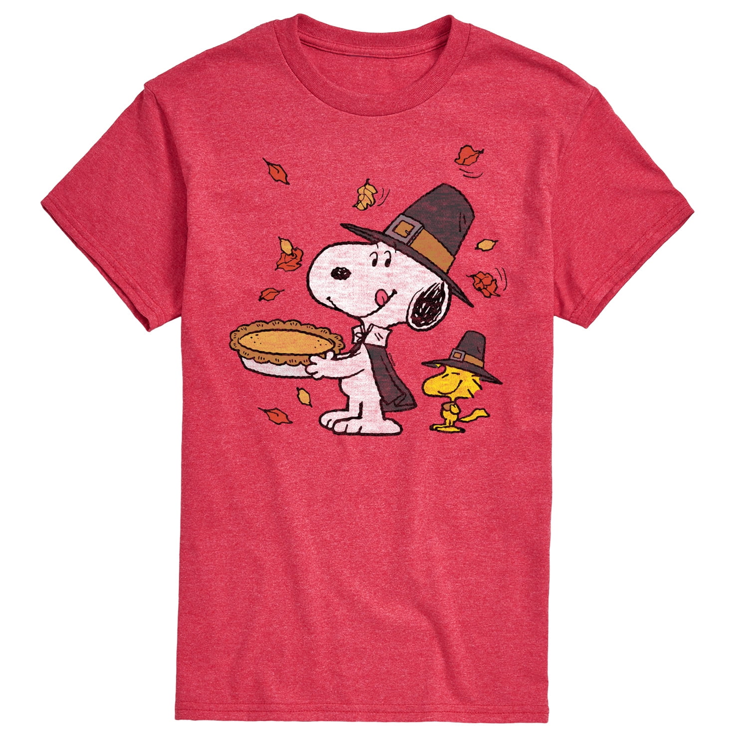 Peanuts Thanksgiving Scene Men's Short Sleeve Graphic TShirt