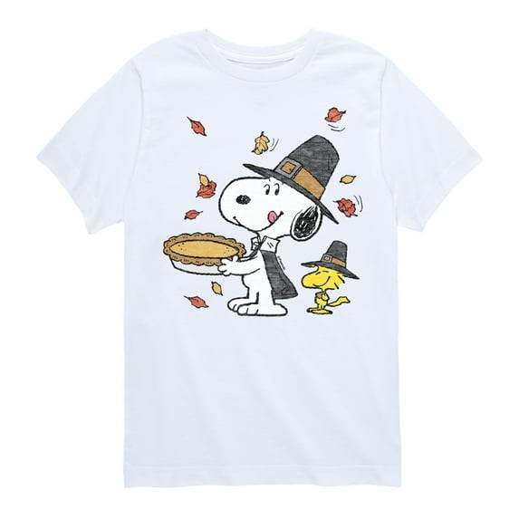 Peanuts - Thanksgiving Scene - Toddler And Youth Short Sleeve Graphic T-Shirt