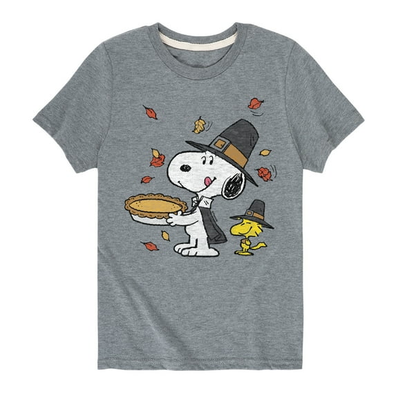 Peanuts - Thanksgiving Scene - Toddler And Youth Short Sleeve Graphic T-Shirt