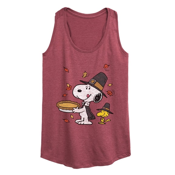 Peanuts - Thanksgiving Scene - Women's Racerback Tank Top