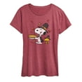 thumbnail image 1 of Peanuts - Thanksgiving Scene - Women's Short Sleeve Graphic T-Shirt, 1 of 6