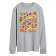 thumbnail image 1 of Peanuts - Thanksgiving Woodstocks - Men's Long Sleeve Graphic T-Shirt, 1 of 5