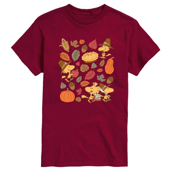 Peanuts - Thanksgiving Woodstocks - Men's Short Sleeve Graphic T-Shirt