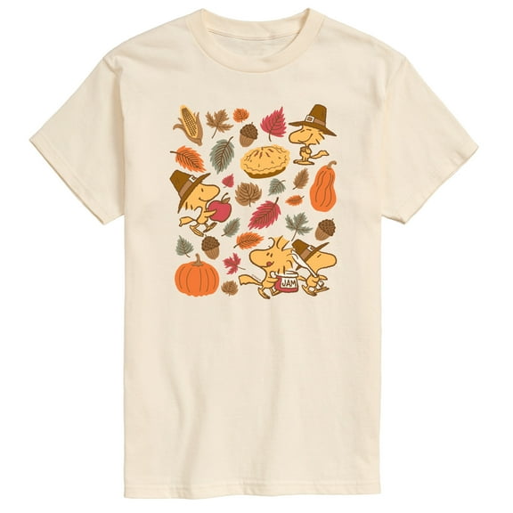 Peanuts - Thanksgiving Woodstocks - Men's Short Sleeve Graphic T-Shirt
