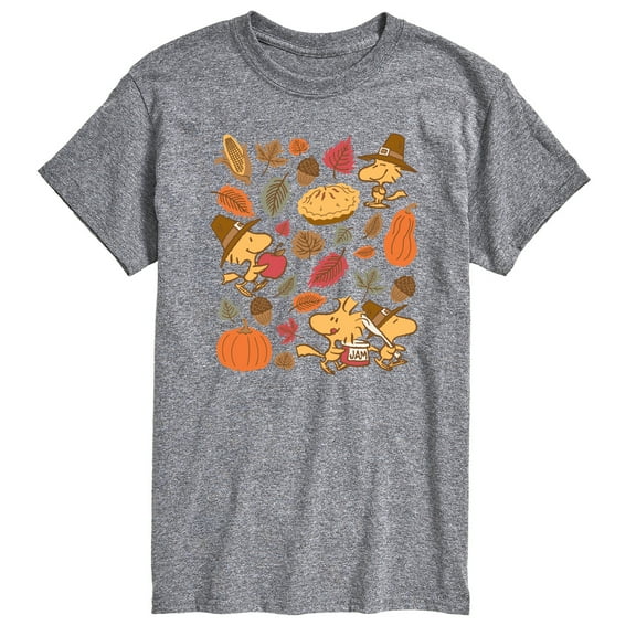 Peanuts - Thanksgiving Woodstocks - Men's Short Sleeve Graphic T-Shirt