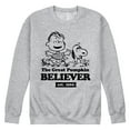 thumbnail image 1 of Peanuts - The Great Pumpkin Believer - Men's Crew Neck Fleece Pullover, 1 of 5