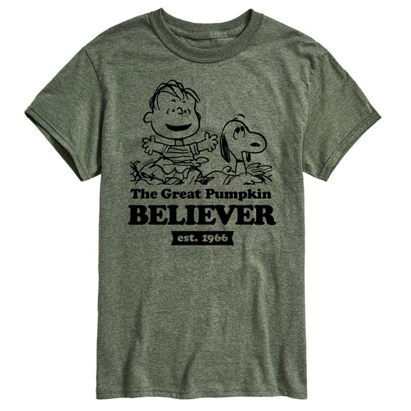 Peanuts - The Great Pumpkin Believer - Men's Short Sleeve Graphic T-Shirt