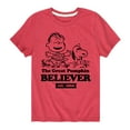 thumbnail image 1 of Peanuts - The Great Pumpkin Believer - Toddler And Youth Short Sleeve Graphic T-Shirt, 1 of 6