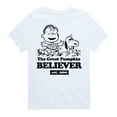 thumbnail image 1 of Peanuts - The Great Pumpkin Believer - Toddler And Youth Short Sleeve Graphic T-Shirt, 1 of 6