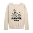 thumbnail image 1 of Peanuts - The Great Pumpkin Believer - Women's Lightweight French Terry Long Sleeve Shirt, 1 of 6