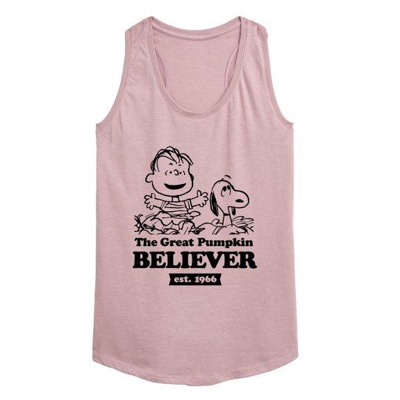 Peanuts - The Great Pumpkin Believer - Women's Racerback Tank Top