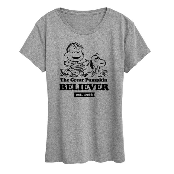 Peanuts - The Great Pumpkin Believer - Women's Short Sleeve Graphic T-Shirt