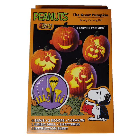 Peanuts The Great Pumpkin Family Halloween Carving Kit by Pumpkin Masters: Includes 8 Carving Tools and 8 Spooky Carving Patterns