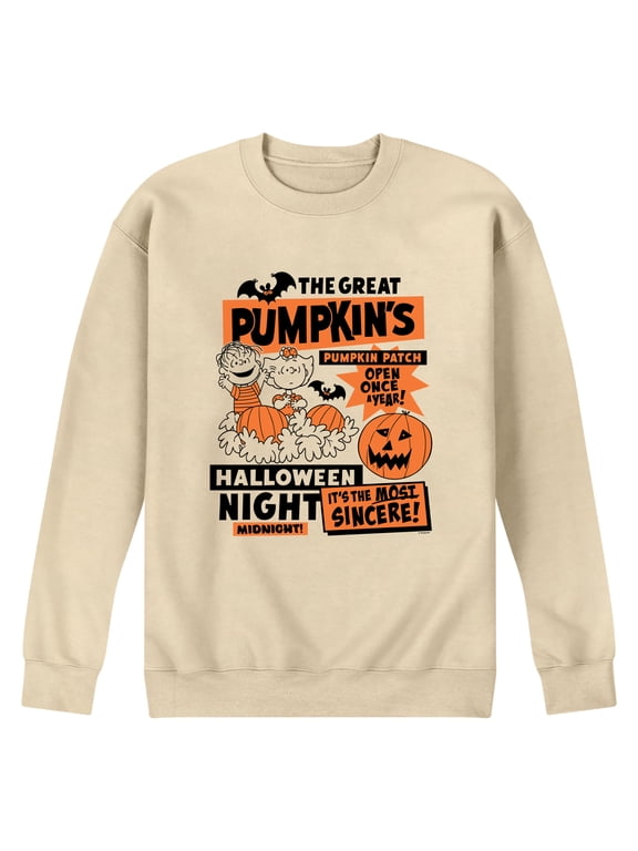 - The Great Pumpkin's Pumpkin Patch Men's Graphic Fleece Sweatshirt